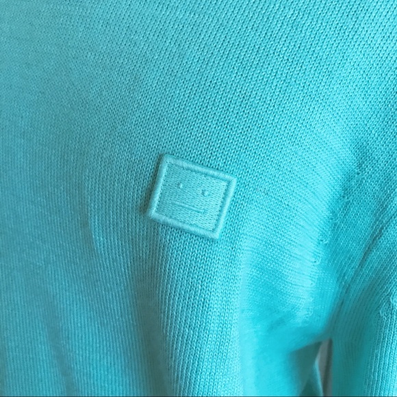 Mini face patch sweater light blue sweater - Picture 5 of 9